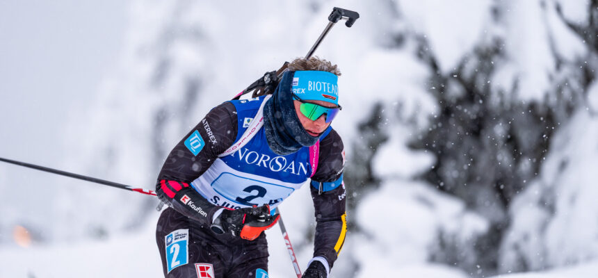 Leo auf dem Weg zum Europäischen Vizemeister mit der Staffel in Sjusjoen, Norwegen. Foto: Niklas Härtig/VOIGT